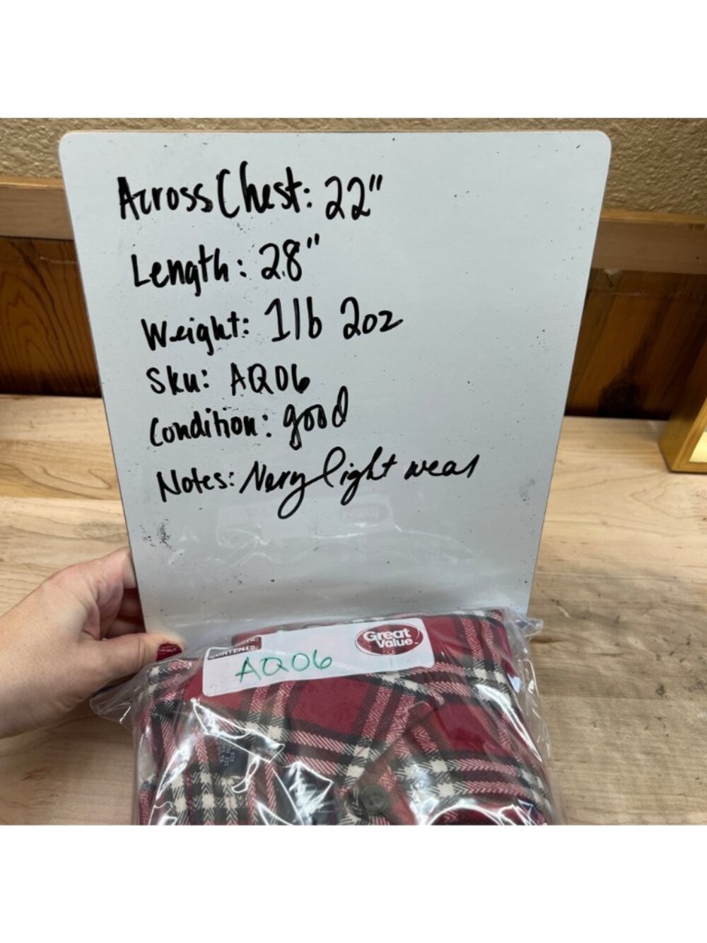 GAP Men’s Shirt Red Plaid Tartan Long Sleeve Button Up Pocket Cotton Size Small - Picture 9 of 9